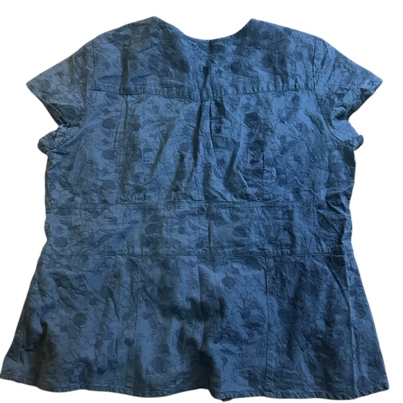 a.n.a. Women’s blue button down size XL - Picture 3 of 3